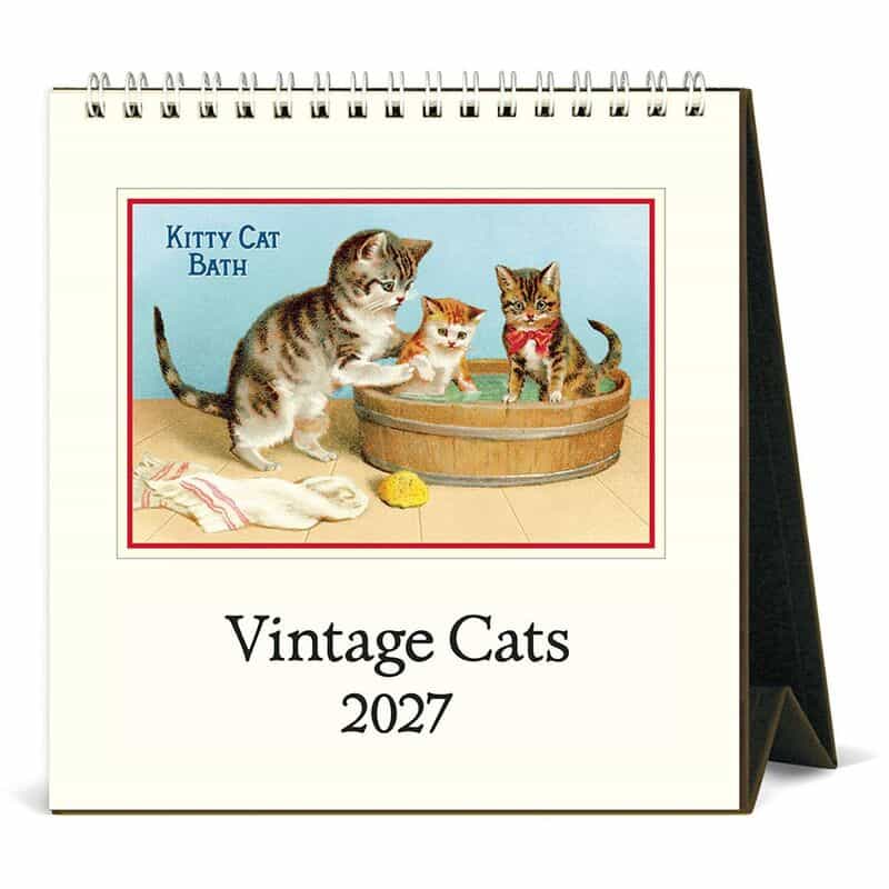 CAVALLINI CAVALLINI ＜カヴァリーニ＞ 2027年デスクカレンダー “VIntage Cats“ NONE