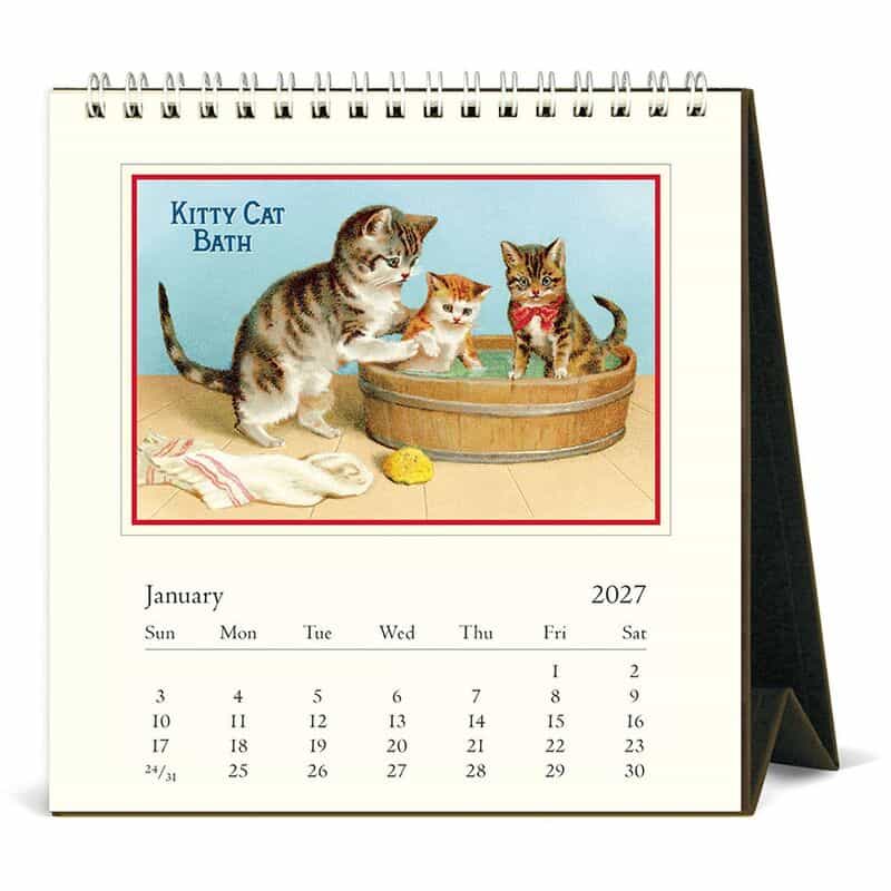 CAVALLINI CAVALLINI ＜カヴァリーニ＞ 2027年デスクカレンダー “VIntage Cats“ NONE