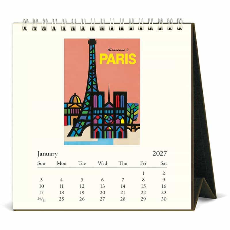 CAVALLINI CAVALLINI ＜カヴァリーニ＞ 2027年デスクカレンダー “PARIS“ NONE