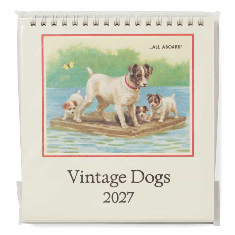 CAVALLINI CAVALLINI ＜カヴァリーニ＞ 2027年デスクカレンダー “Vintage Dogs“ NONE