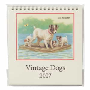 CAVALLINI ＜カヴァリーニ＞ 2027年デスクカレンダー “Vintage Dogs“
