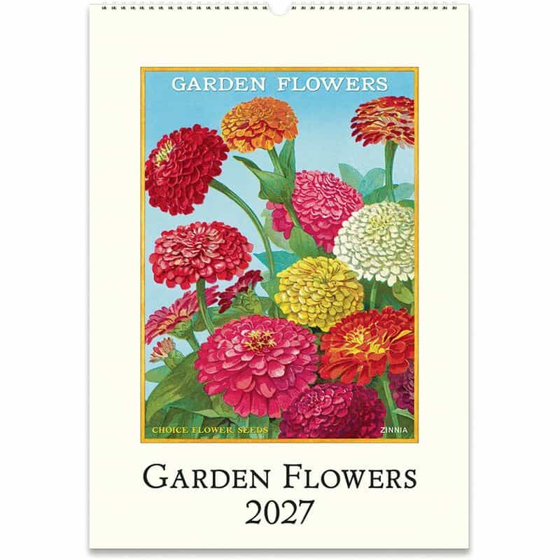 CAVALLINI CAVALLINI ＜カヴァリーニ＞ 2027年壁掛けカレンダー “GARDEN FLOWERS“ NONE