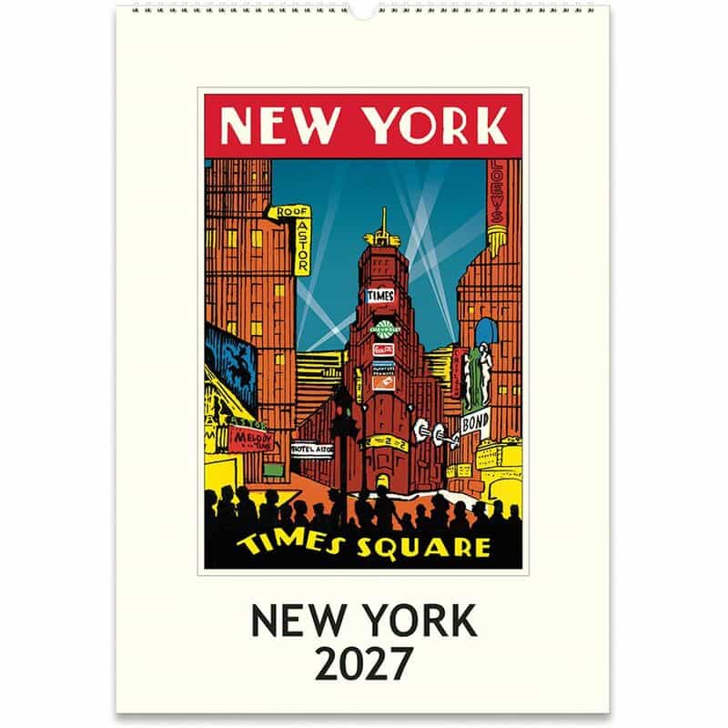 CAVALLINI CAVALLINI ＜カヴァリーニ＞ 2027年壁掛けカレンダー “NEW YORK“ NONE