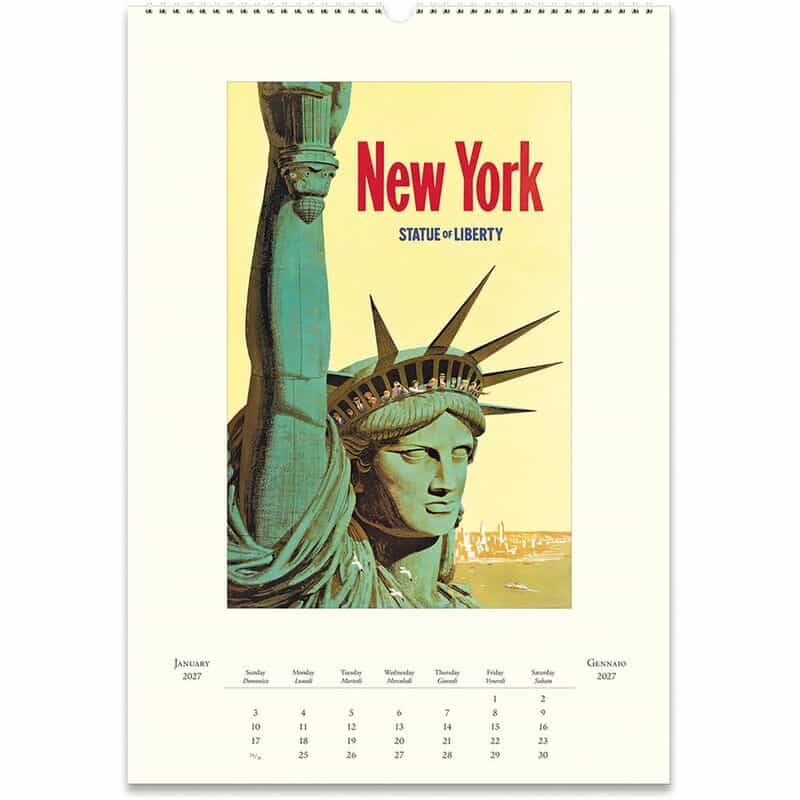 CAVALLINI CAVALLINI ＜カヴァリーニ＞ 2027年壁掛けカレンダー “NEW YORK“ NONE