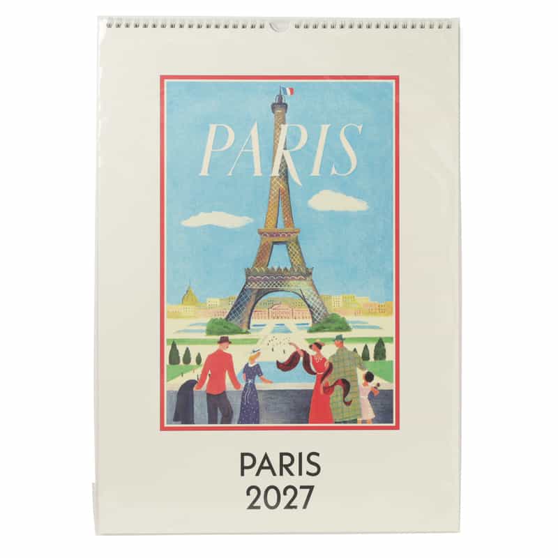CAVALLINI CAVALLINI ＜カヴァリーニ＞ 2027年壁掛けカレンダー “PARIS“ NONE