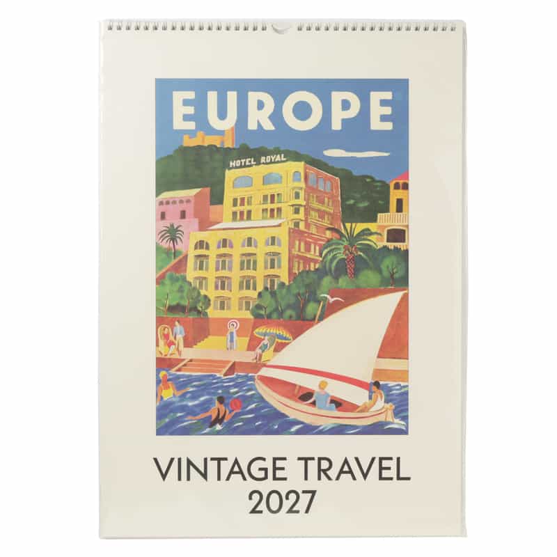 CAVALLINI CAVALLINI ＜カヴァリーニ＞ 2027年壁掛けカレンダー “VINTAGE TRAVEL“ NONE