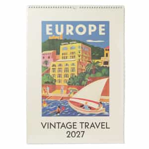 CAVALLINI ＜カヴァリーニ＞ 2027年壁掛けカレンダー “VINTAGE TRAVEL“