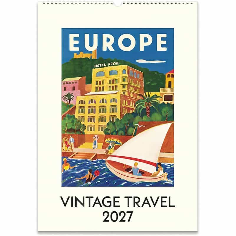 CAVALLINI CAVALLINI ＜カヴァリーニ＞ 2027年壁掛けカレンダー “VINTAGE TRAVEL“ NONE