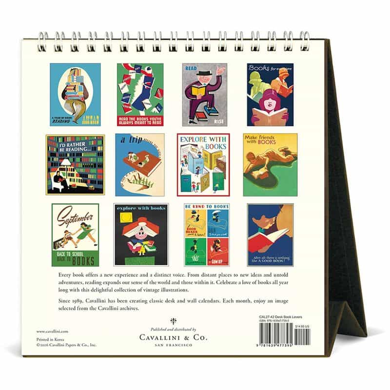 CAVALLINI CAVALLINI ＜カヴァリーニ＞ 2027年デスクカレンダー “BOOK LOVERS“ NONE