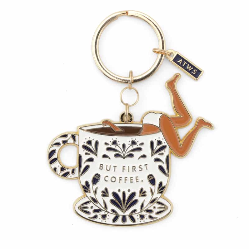 ALL THE WAYS TO SAY ALL THE WAYS TO SAY ＜オールザウェイトゥセイ＞ キーチェーン “BUT FIRST COFFE " NONE(0000)