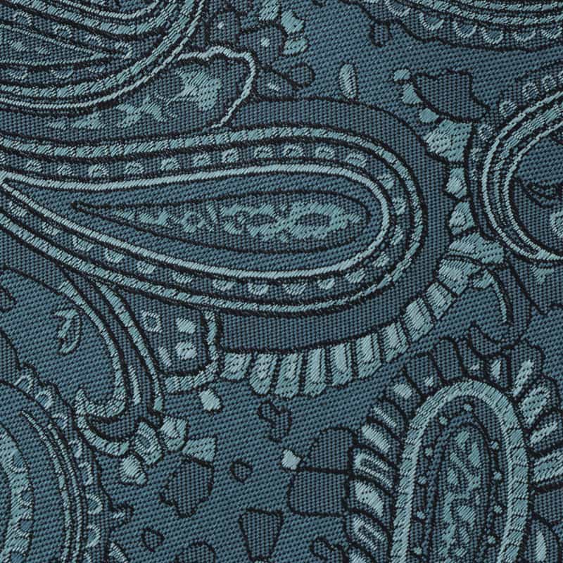 BARNEYS NEW YORK ペイズリー柄タイ BLUE