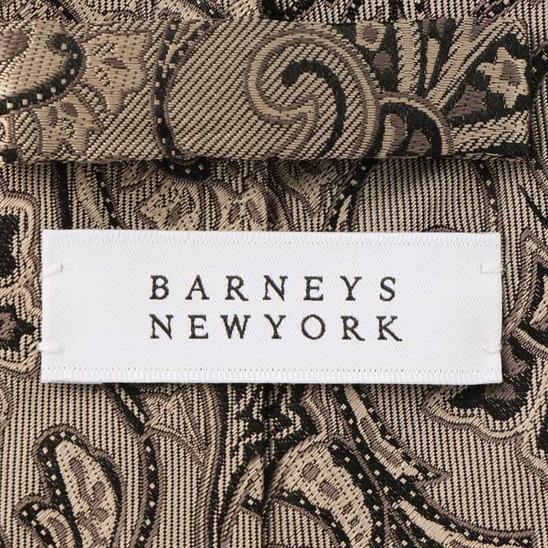 BARNEYS NEW YORK ペイズリー柄タイ BEIGE