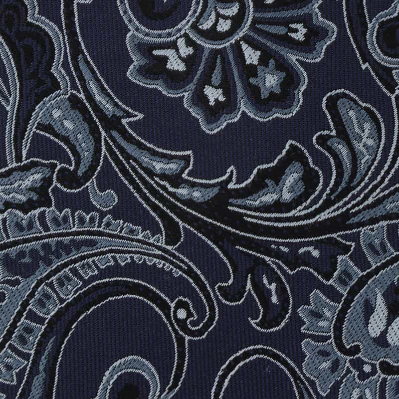 BARNEYS NEW YORK ペイズリー柄タイ NAVY