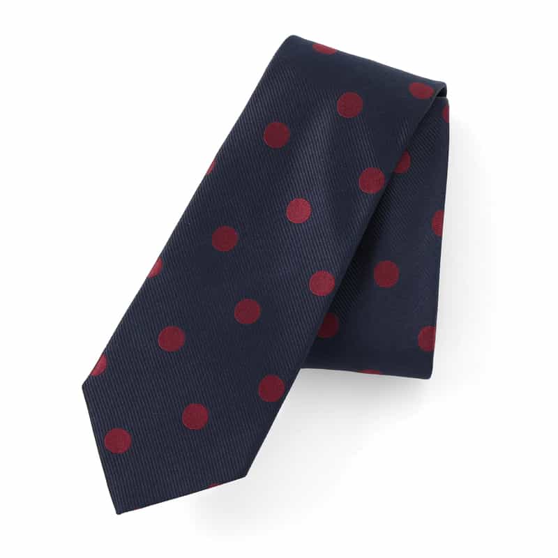 BARNEYS NEW YORK ドット柄タイ NAVY