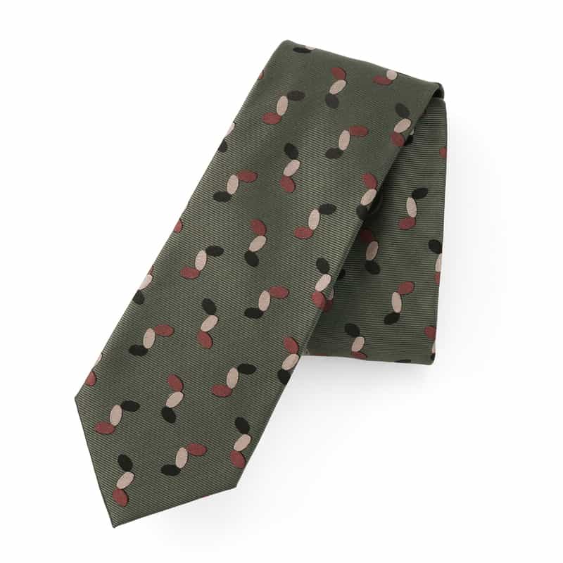 BARNEYS NEW YORK デザイン柄タイ GREEN