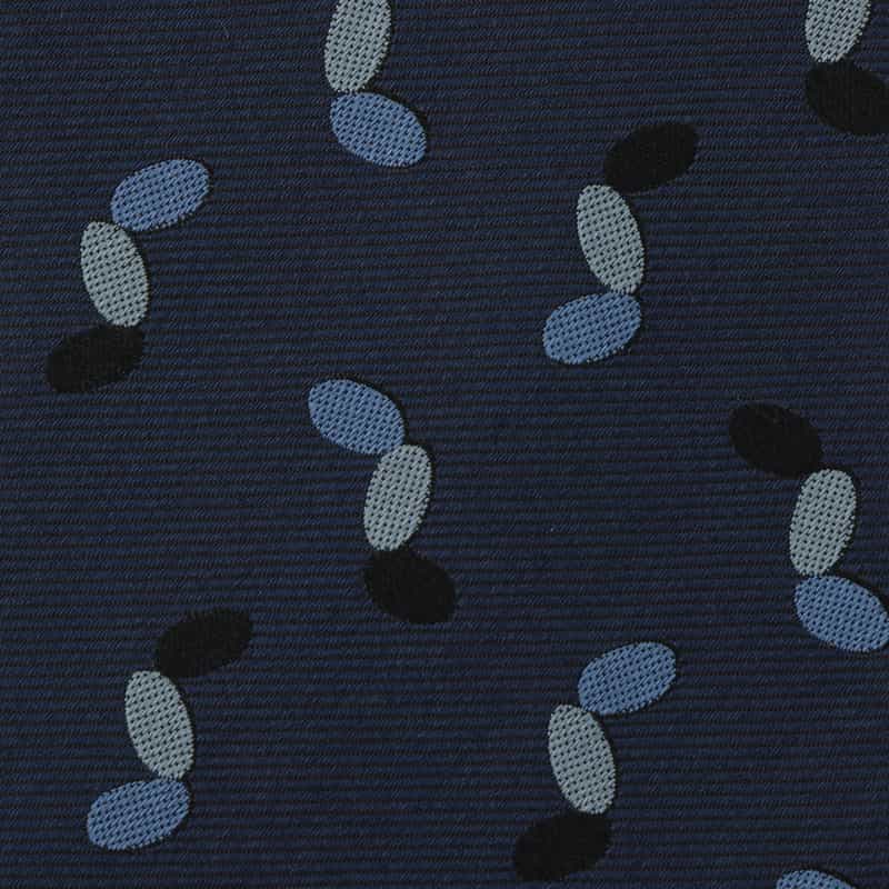 BARNEYS NEW YORK デザイン柄タイ NAVY