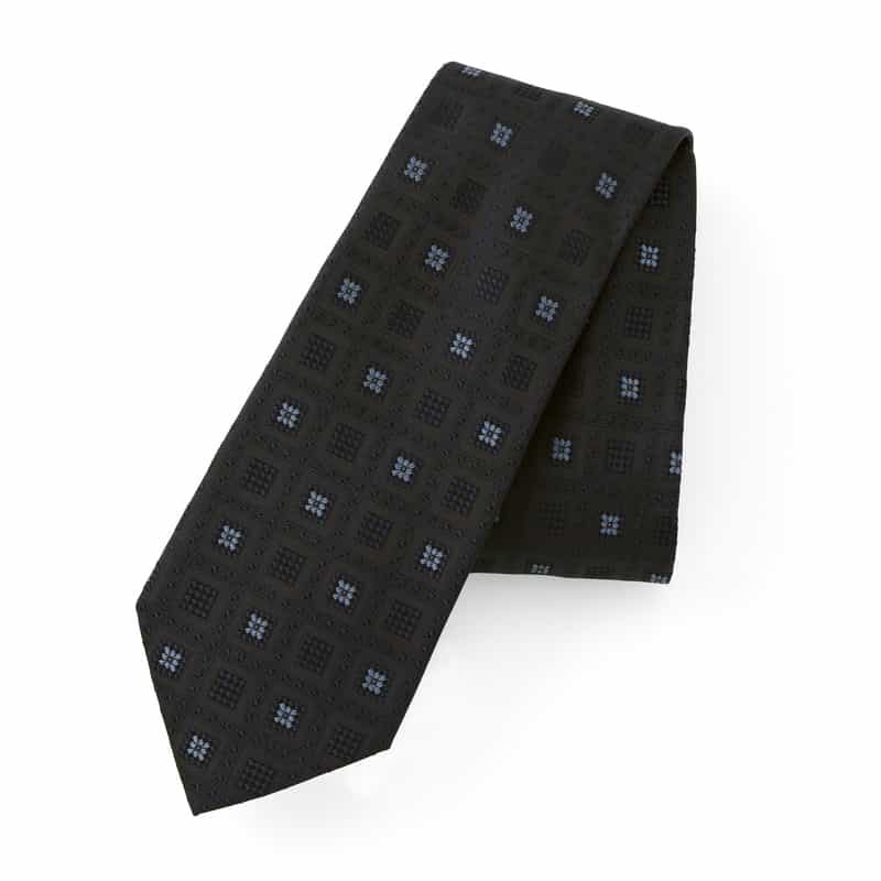 BARNEYS NEW YORK 小紋柄タイ NAVY