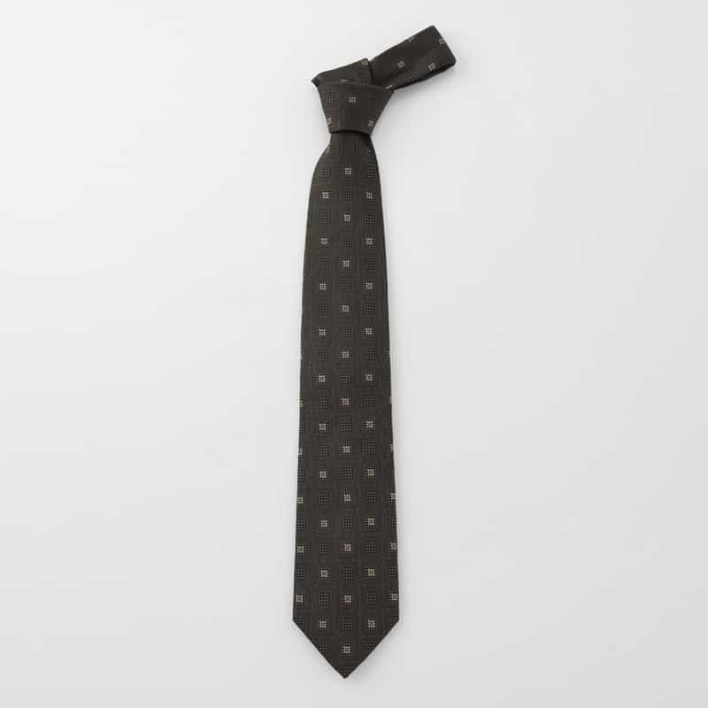 BARNEYS NEW YORK 小紋柄タイ GRAY