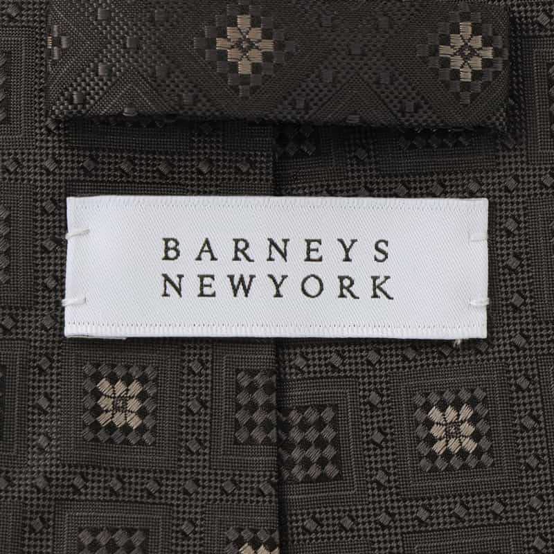 BARNEYS NEW YORK 小紋柄タイ GRAY