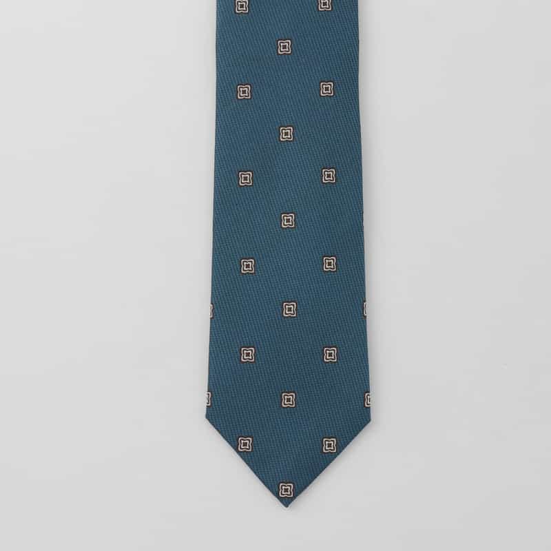 BARNEYS NEW YORK 小紋柄タイ BLUE
