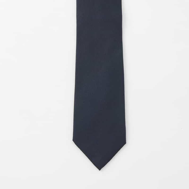 BARNEYS NEW YORK ソリッドタイ NAVY
