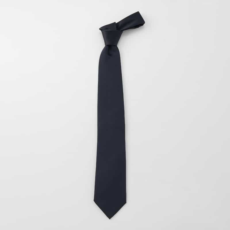 BARNEYS NEW YORK ソリッドタイ NAVY