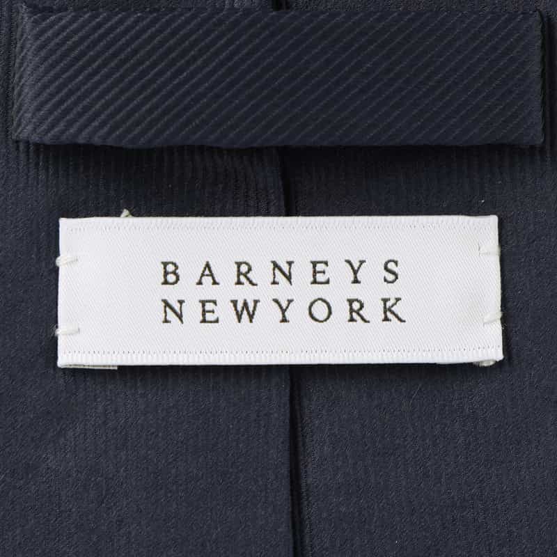 BARNEYS NEW YORK ソリッドタイ NAVY