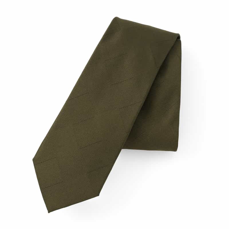 BARNEYS NEW YORK シャドーチェック柄タイ GREEN