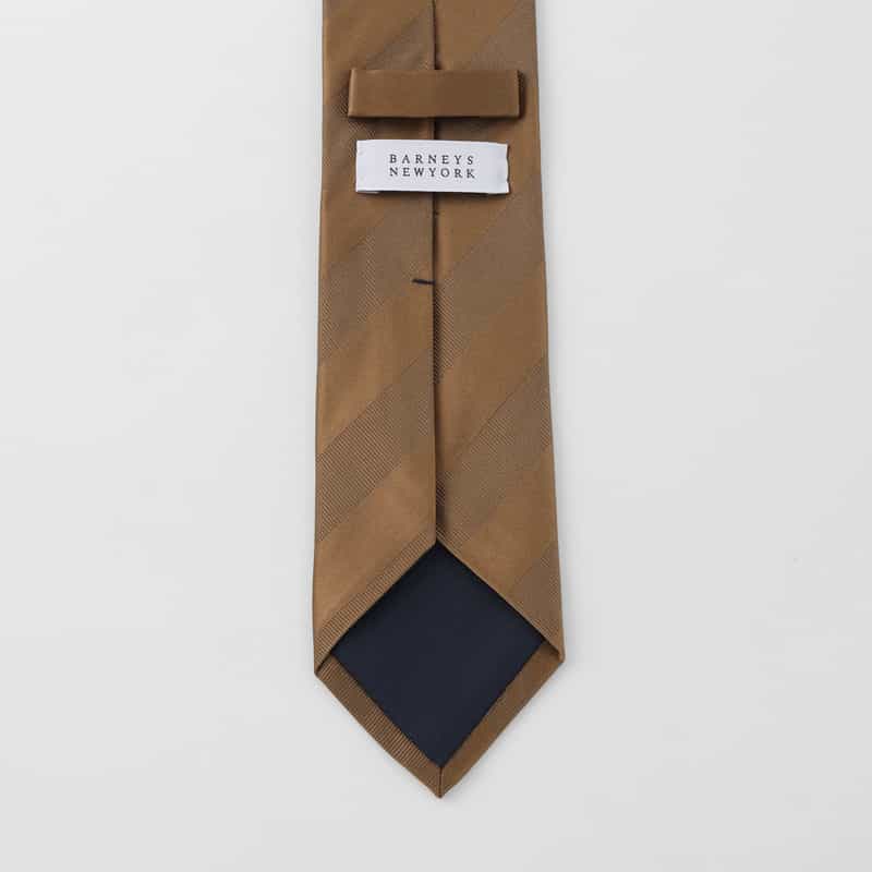 BARNEYS NEW YORK ストライプ柄タイ BEIGE