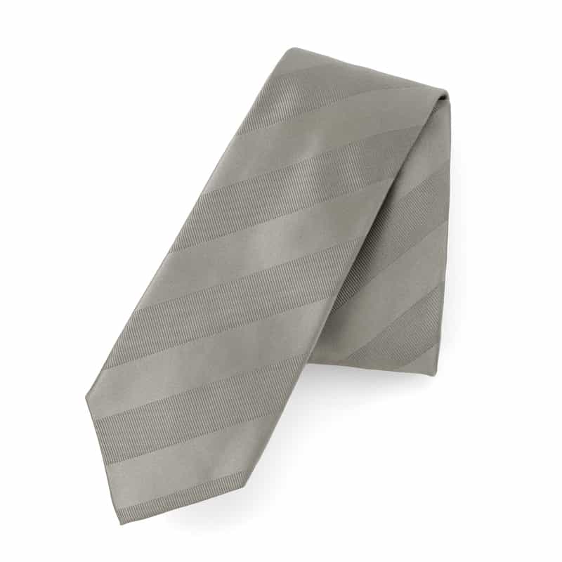BARNEYS NEW YORK ストライプ柄タイ GRAY