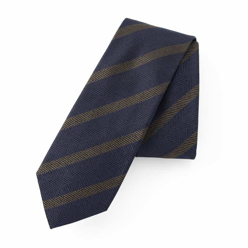 BARNEYS NEW YORK ストライプ柄タイ NAVY