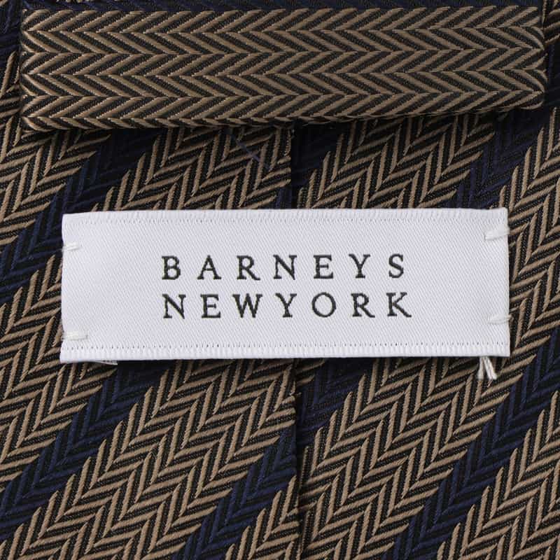 BARNEYS NEW YORK ストライプ柄タイ BEIGE