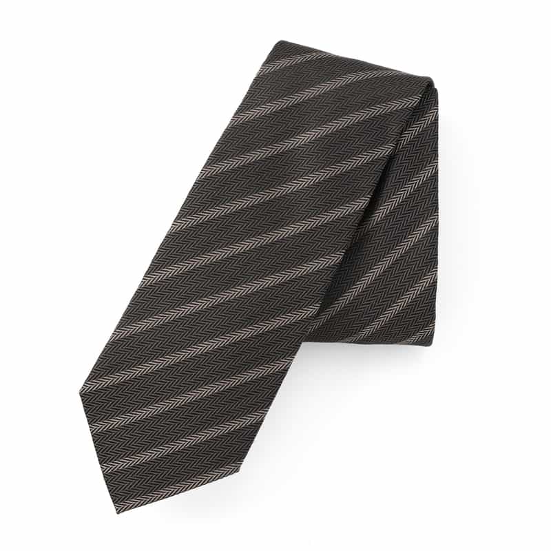 BARNEYS NEW YORK ストライプ柄タイ GRAY