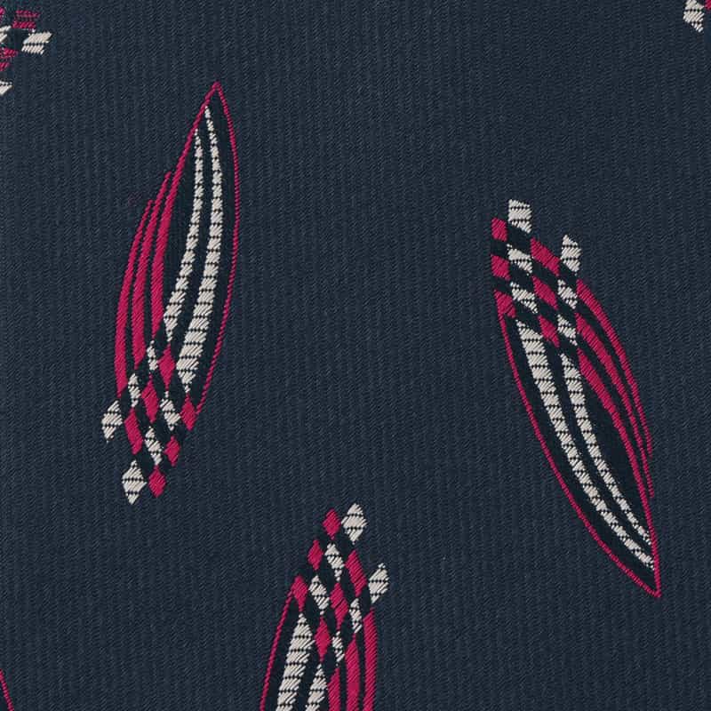 BARNEYS NEW YORK デザイン柄タイ NAVY