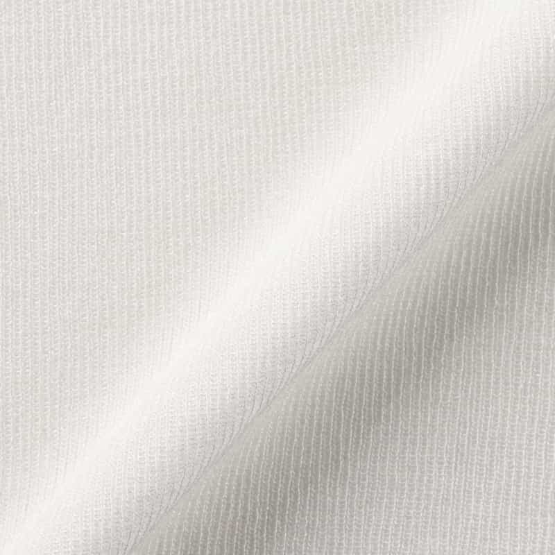 BARNEYS NEW YORK ウォッシャブル シアー素材ラメニットプルオーバー WHITE