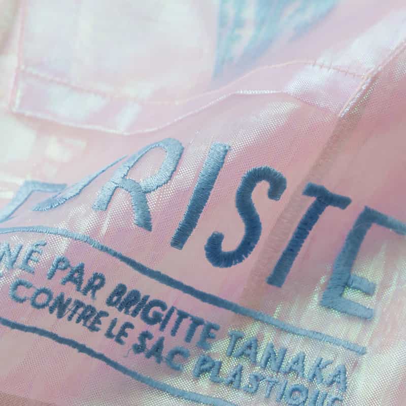 BRIGITTE TANAKA BRIGITTE TANAKA ＜ブリジットタナカ＞ オーガンジー刺繍トートオーロラトートバッグ "FLEURISTE" LILAC
