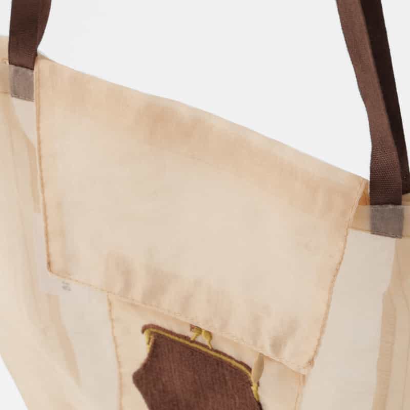 BRIGITTE TANAKA BRIGITTE TANAKA ＜ブリジットタナカ＞ オーガンジー刺繍トートバッグ BEIGE
