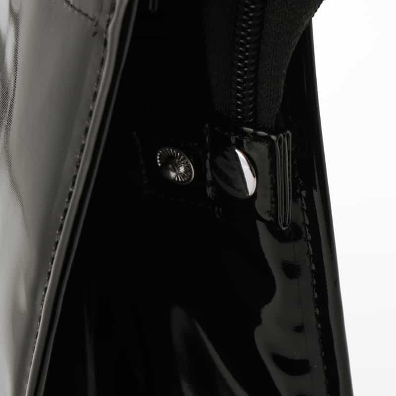 BARNEYS NEW YORK ロゴ入りPVC保冷トートバッグ／無地 BLACK
