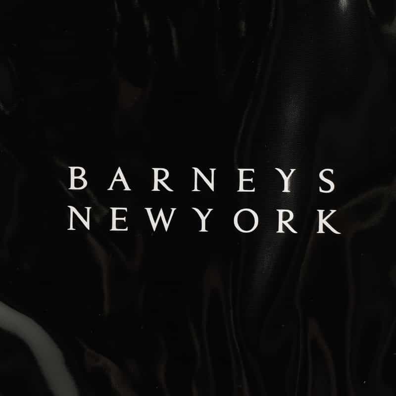 BARNEYS NEW YORK ロゴ入りPVC保冷トートバッグ／無地 BLACK