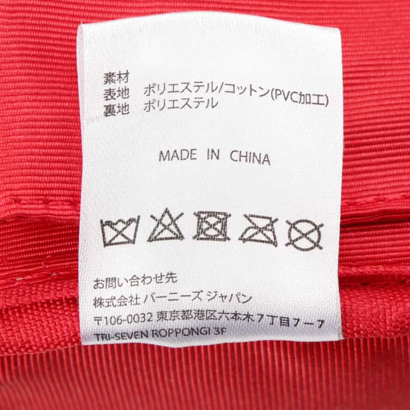 BARNEYS NEW YORK ギンガムチェック柄 バニティポーチ RED