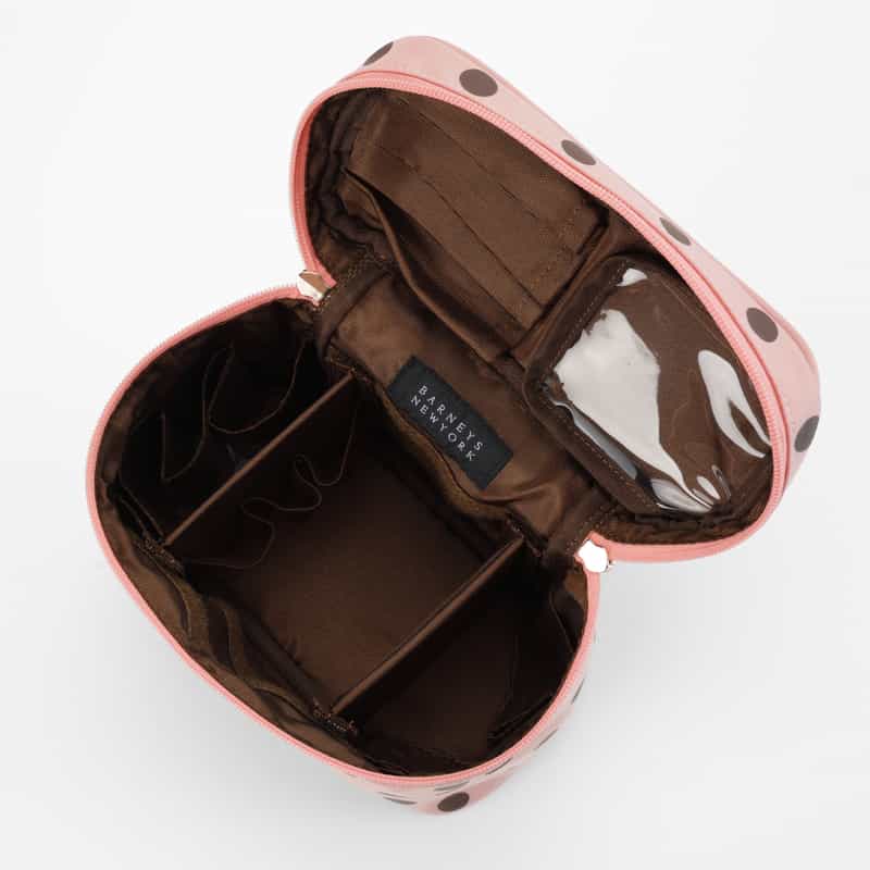 BARNEYS NEW YORK ドット柄 バニティポーチ PINK