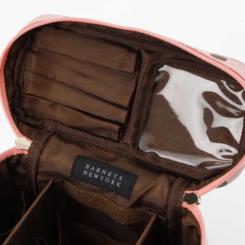 BARNEYS NEW YORK ドット柄 バニティポーチ PINK