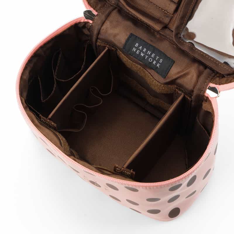 BARNEYS NEW YORK ドット柄 バニティポーチ PINK