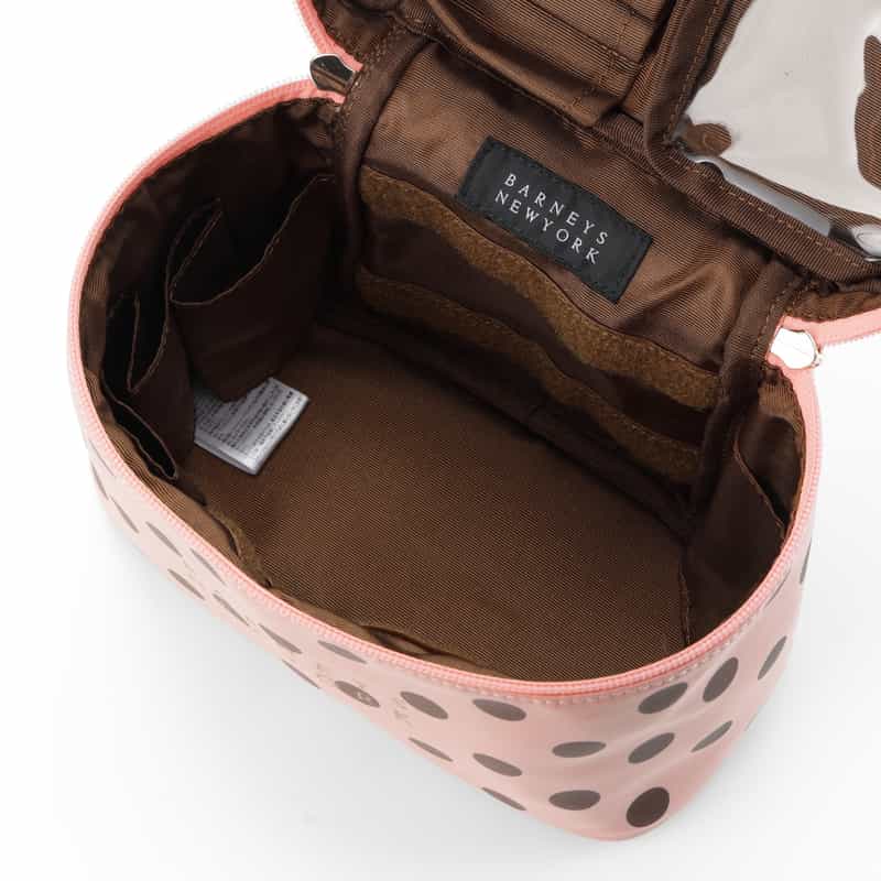 BARNEYS NEW YORK ドット柄 バニティポーチ PINK