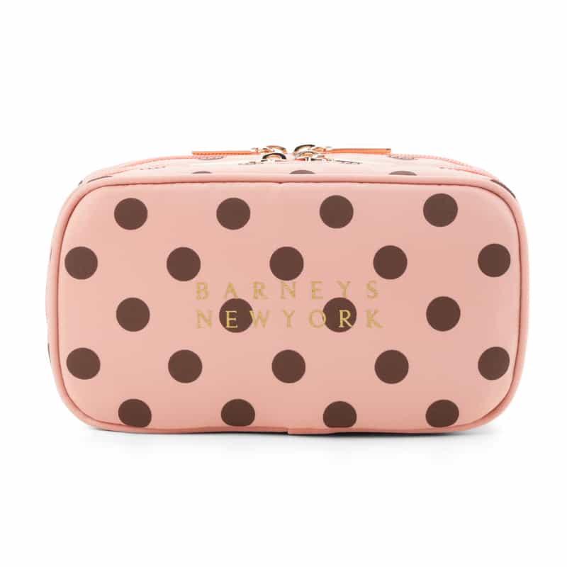 BARNEYS NEW YORK ドット柄 メイクポーチ PINK