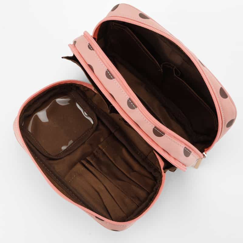 BARNEYS NEW YORK ドット柄 メイクポーチ PINK