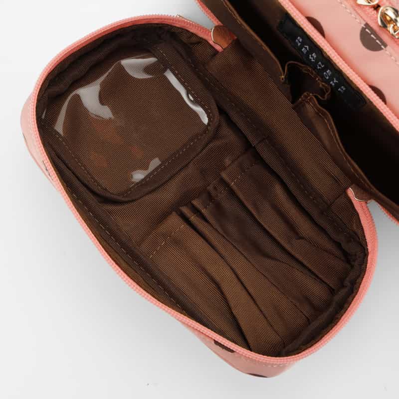BARNEYS NEW YORK ドット柄 メイクポーチ PINK