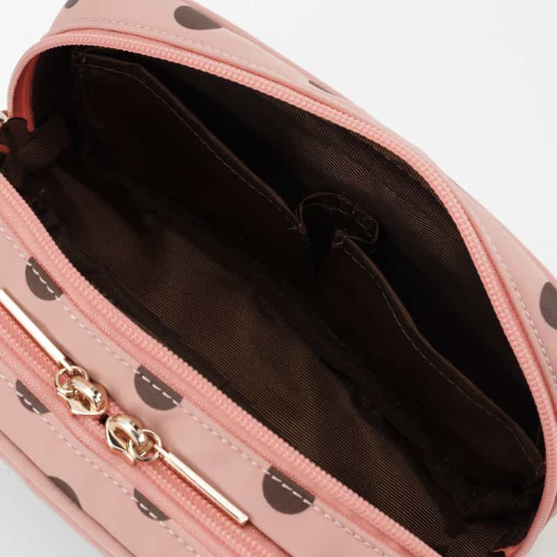 BARNEYS NEW YORK ドット柄 メイクポーチ PINK
