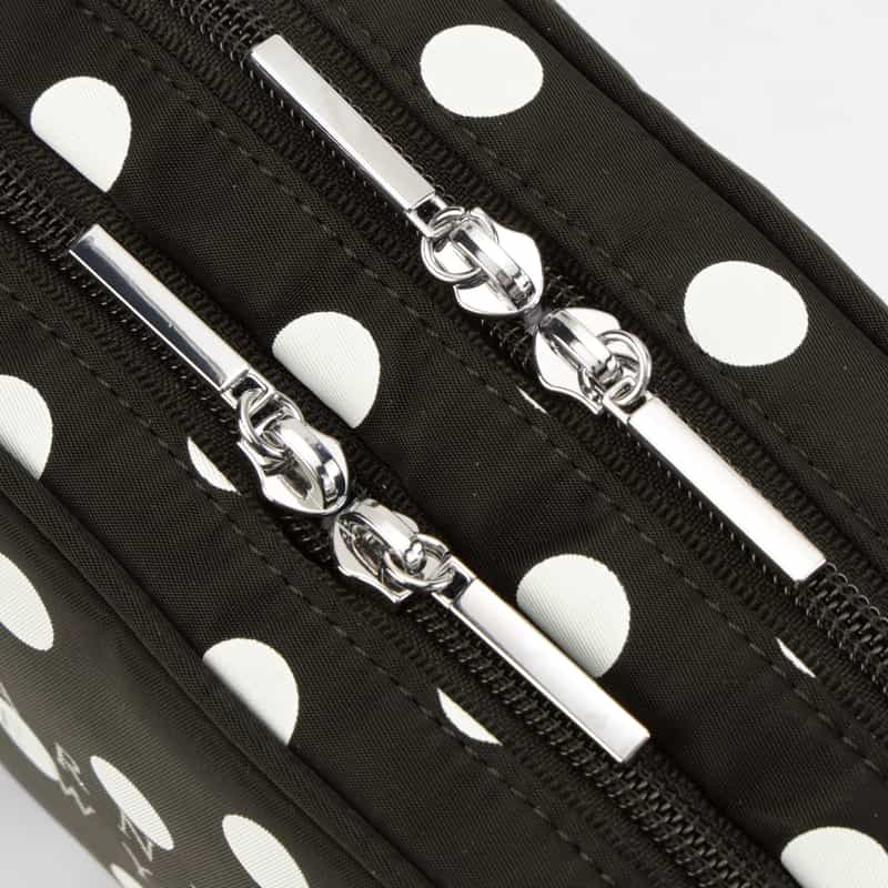 BARNEYS NEW YORK ドット柄 メイクポーチ BLACK