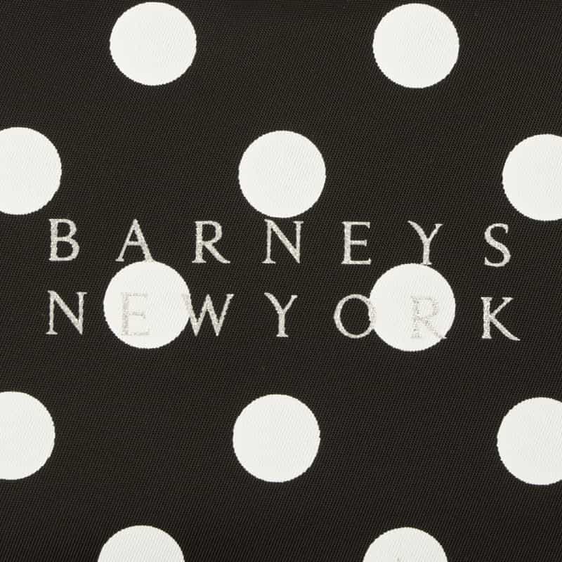 BARNEYS NEW YORK ドット柄 メイクポーチ BLACK
